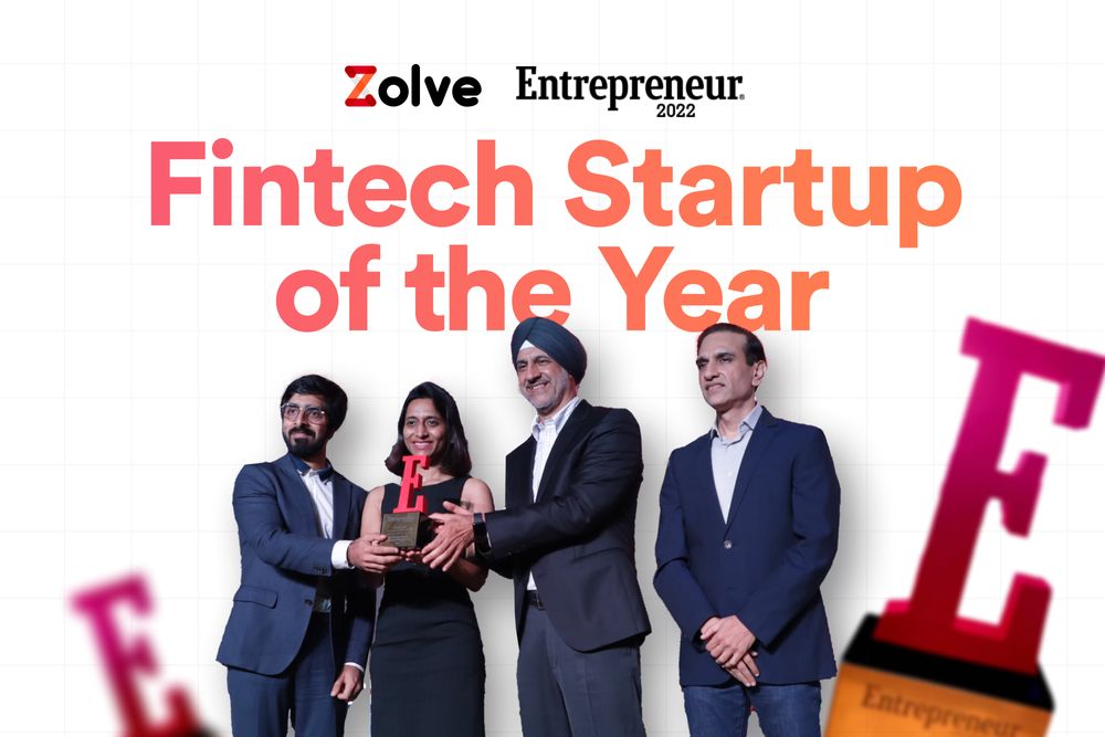 Zolve wins Fintech Startup Award of the Year in the 12th Annual Entrepreneur India Awards