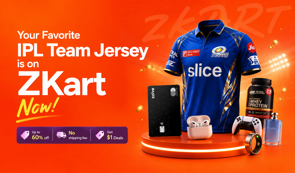 Your Favorite IPL Team Jersey is on ZKart Now!
