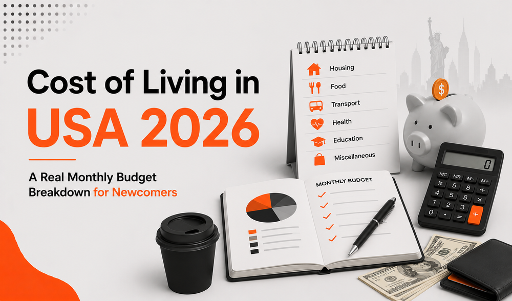 Cost of Living in USA 2026: A Real Monthly Budget Breakdown for Newcomers